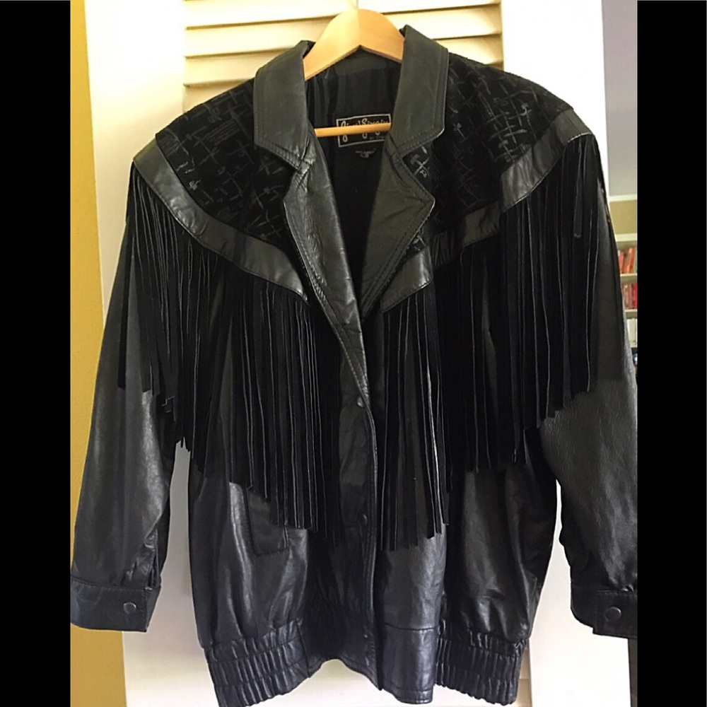 🎩Leather Black Jacket 🎩Made in Argentina 🇦🇷
